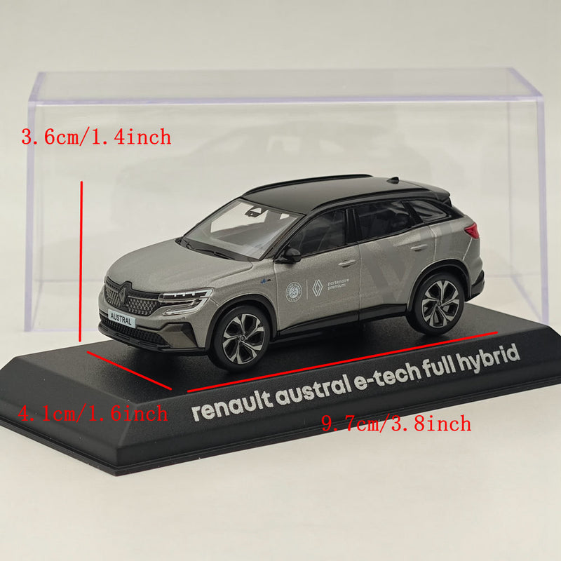 1/43 Norev Renault Austral E-tech Full Hybrid Partenaire Premium Diecast Grey