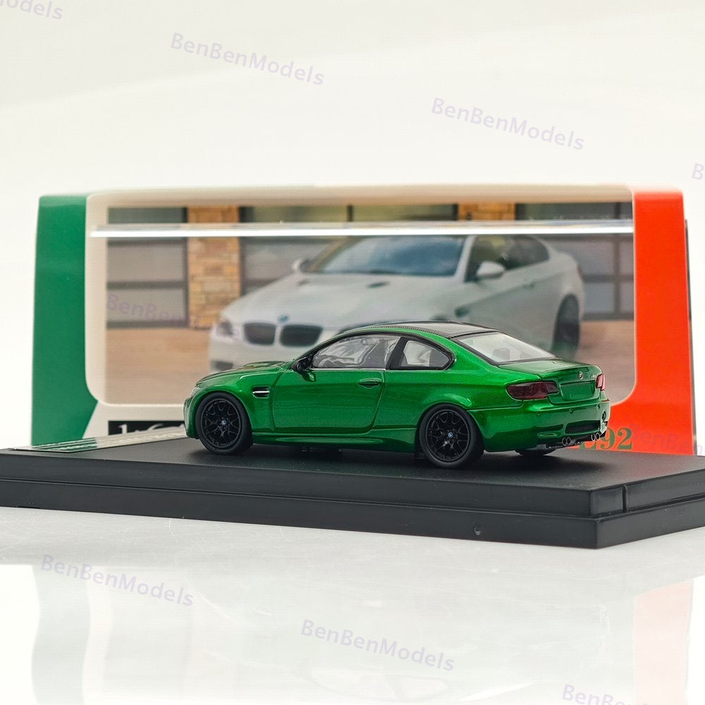 Fine model 1/64 BMW M3 E92 COUPE Diecast Model Car Limited Collection Green