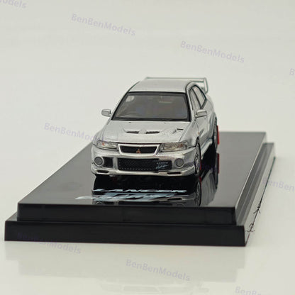 Hobby Japan 1/64 Mitsubishi Lancer GSR Evolution V (CP9A)1999 Silver HJ642033AS