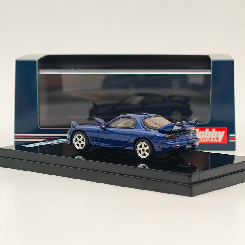 1/64 Hobby Japan Mazda RX-7 FD3S A-Spec. HJ643007CCBL Innocent Blue Mica Diecast