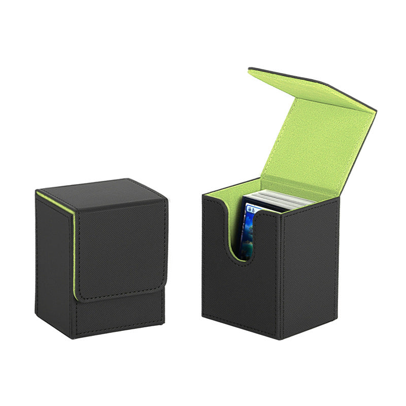 PU Leather Card Deck Box 100+ Cards TCG Storage Case for Trading Card Games