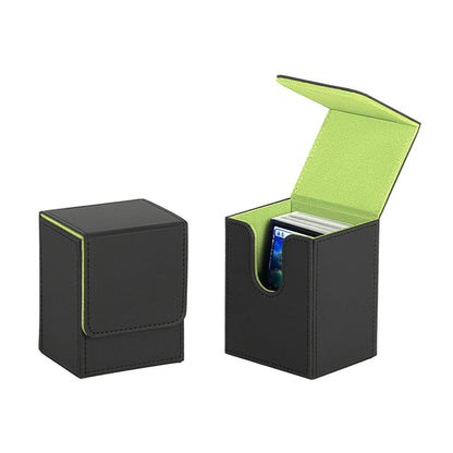 PU Leather Card Deck Box 100+ Cards TCG Storage Case for Trading Card Games