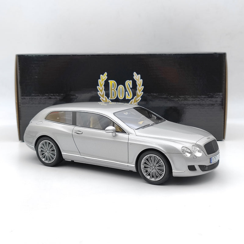 BOS 1/18 2010 Bentley Flying star by touring Silver BOS059 Resin Model Limited