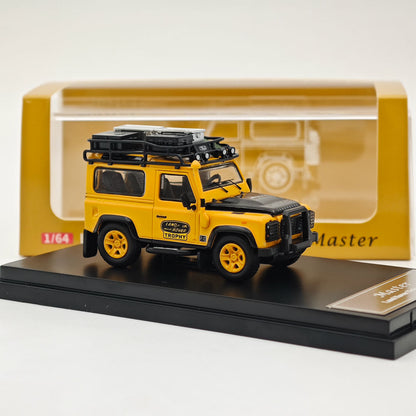 Master 1:64 Land Rover Defender 90 Camel Cup Jouets moulés sous pression Modèles de voitures Véhicules miniatures Hobby Cadeaux de collection 