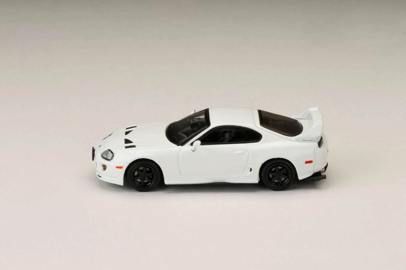 Hobby Japan 1/64 Toyota SUPRA (JZA80) JDM CUSTOMIZED VERSION WHITE II HJ644042W Diecast Models Car Collection