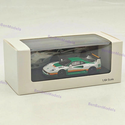 Ghost Player 1/64 F40 LBWK White Racing Sports Diecast Model Car Limited Edition