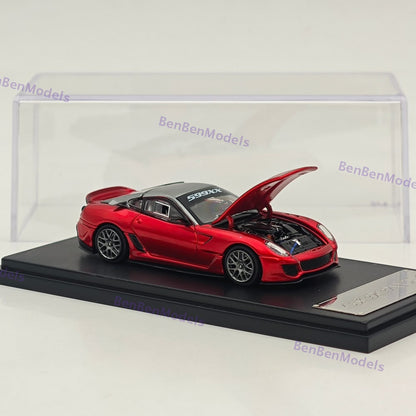 RM 1:64 599XX Racing Sports Model Diecast Car Model with Openable Hood