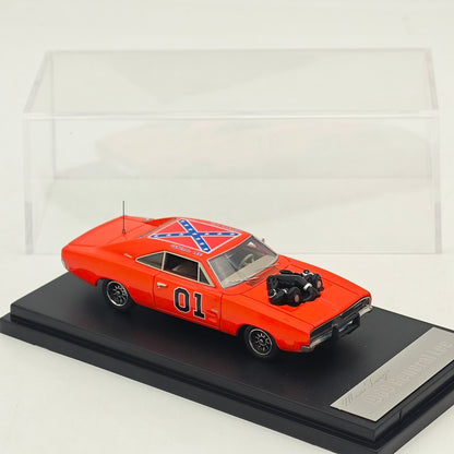 Mini Forge 1:64 1969 Charger RT style General Lee / with 1600 HP Twin-Turbo LS Diecast Motor