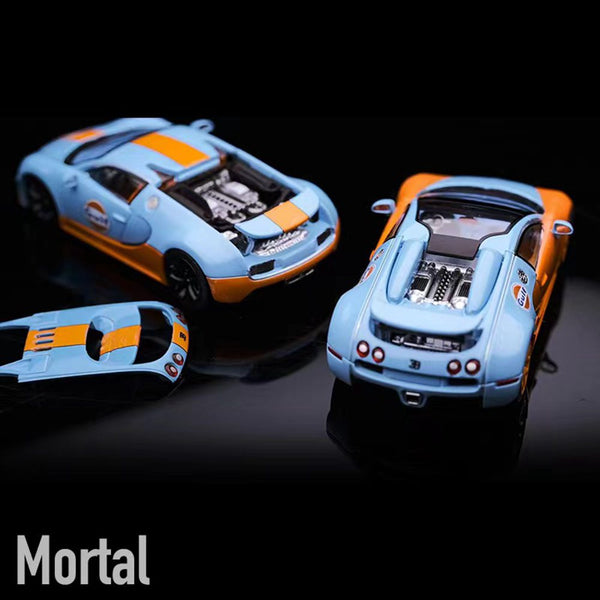 Mortal 1:64 Bugatti Veyron Super Sport Diecast Toys Car Models Collection Gifts Panda Gulf Ceramics Gifts