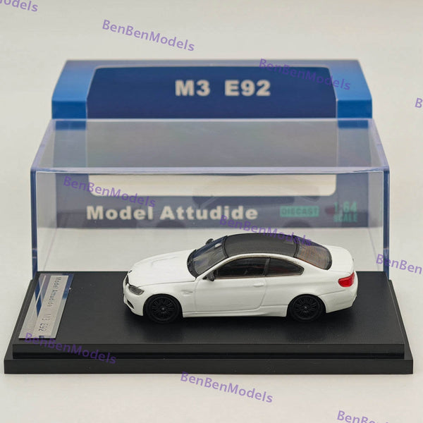 1/64 Model Attitude MA BMW E92 M3 Pearl white Diecast Model Car Limited