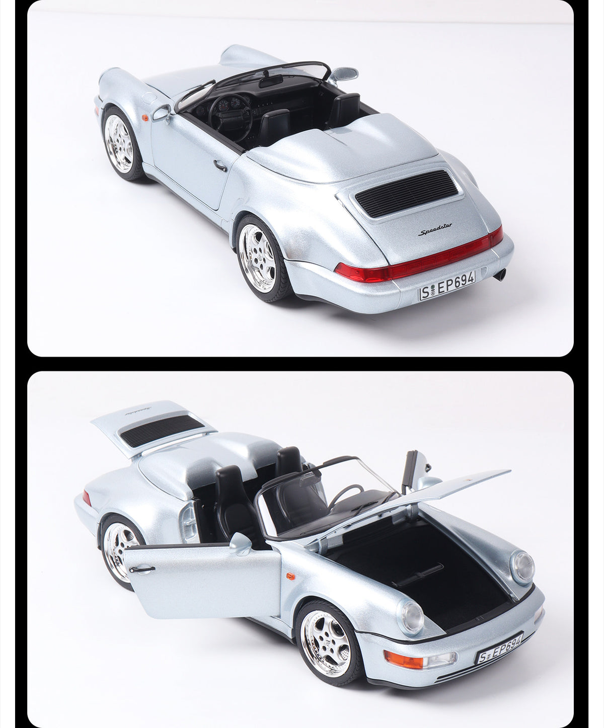 Norev 1:18 911 Speedster WTL 964 Carrera S Targa Alloy Car Model Limited Collectible