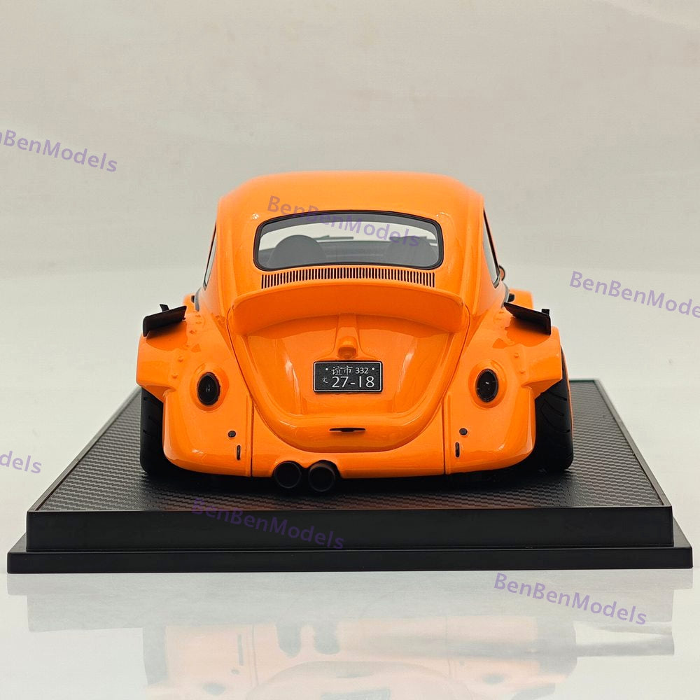 1/18 Volkswagen VW Beetle RWB Robert Design Orange Resin Model Car Limited