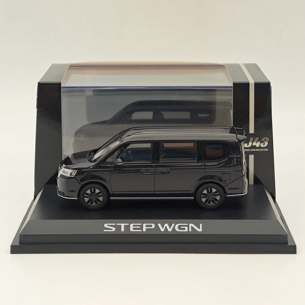 Hobby Japan 1/43 Honda STEP WGN e:HEV SPADA Twilight Mist Black (P) HJ432004P Diecast Model Car Limited Collection