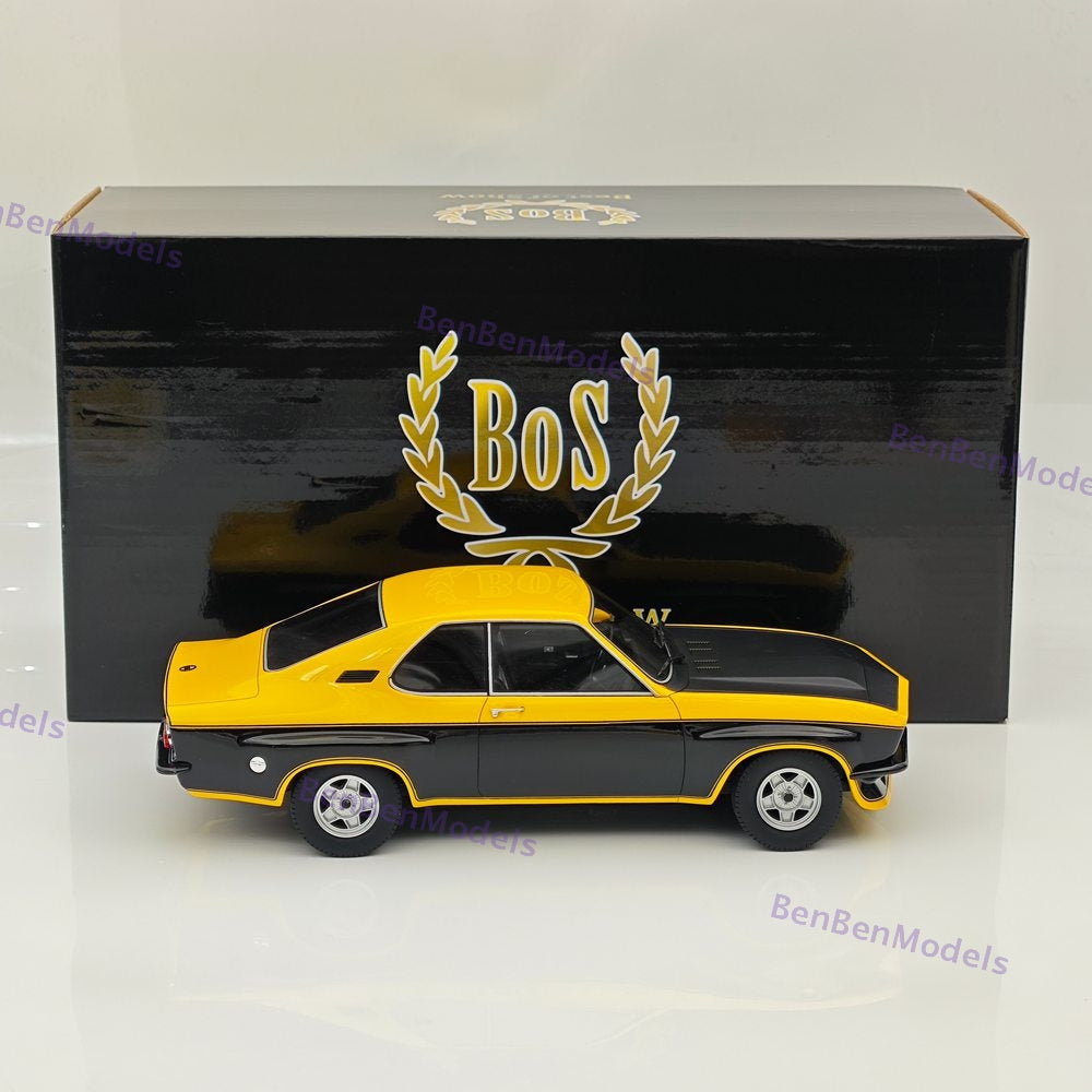 1:18 BOS Opel Manta TE2800 1975 Yellow/Black BOS068 Resin Car Limited Rare Used