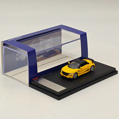 Master 1:64 Honda S660 Mugen Cabriolet Jouets moulés sous pression Modèles de voitures Collection Cadeaux Édition limitée