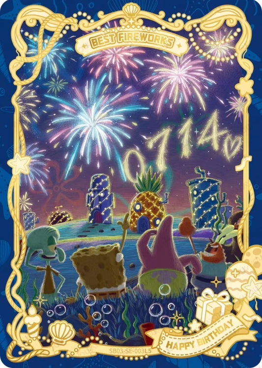 2026 KAYOU CCG SpongeBob birthday fireworks SB03-SE-003 S-Chinese NM（****/2026）