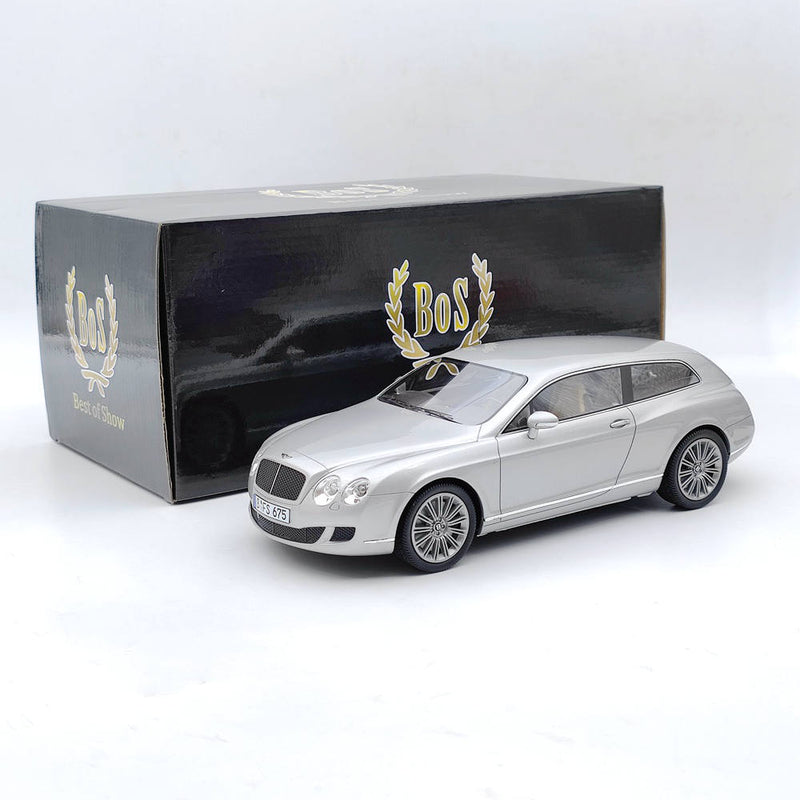 BOS 1/18 2010 Bentley Flying star by touring Silver BOS059 Resin Model Limited