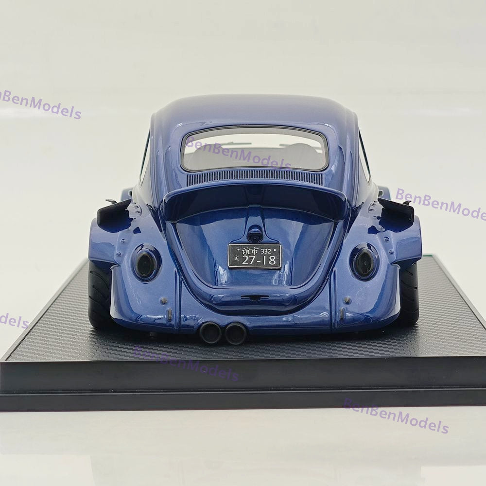 1/18 Volkswagen VW Beetle RWB Robert Design Blue Resin Car Model Limited Edition