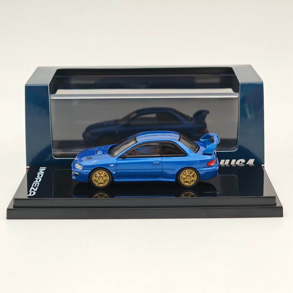 Hobby Japan 1:64 Impreza 22B STi GC8 Rally Custom HJ644041BBL Blue Alloy model
