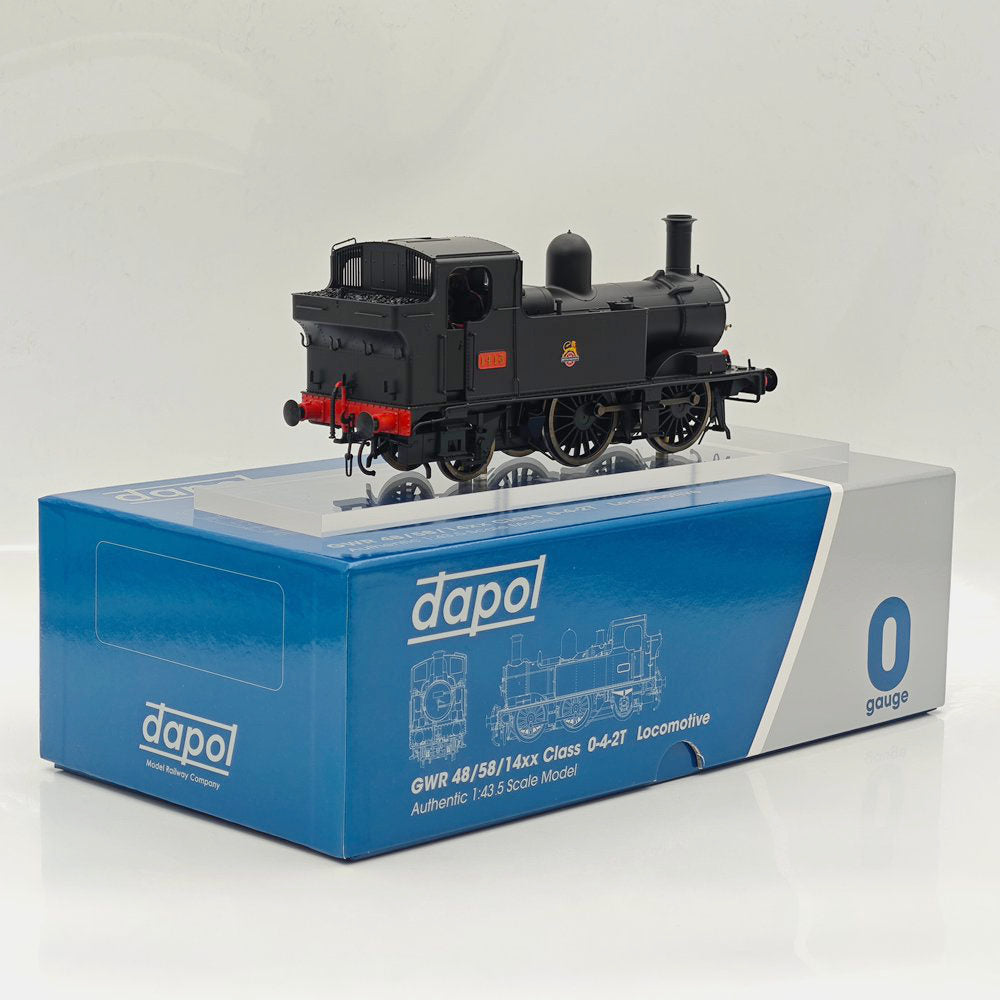 Dapol O Gauge 7S-006-025 14xx Class 1413 - DCC 0-4-2T BR Black with Early Emblem