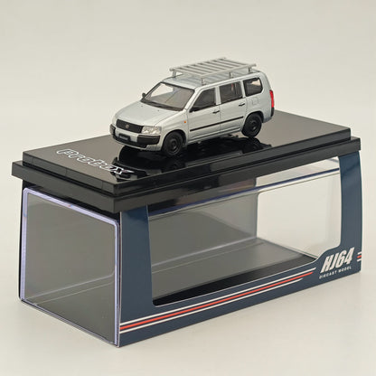 1/64 Hobby Japan Toyota PROBOX Customized ver. w/ROOF CARRIER Silver HJ642062S