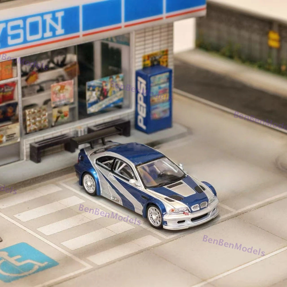 ミニカー 1/64 Ghost Player  M3 E46 GTR Pre-sale Ghost Player 1:64 BMW E46 M3 GTR NFS Openable Hood/Trunk