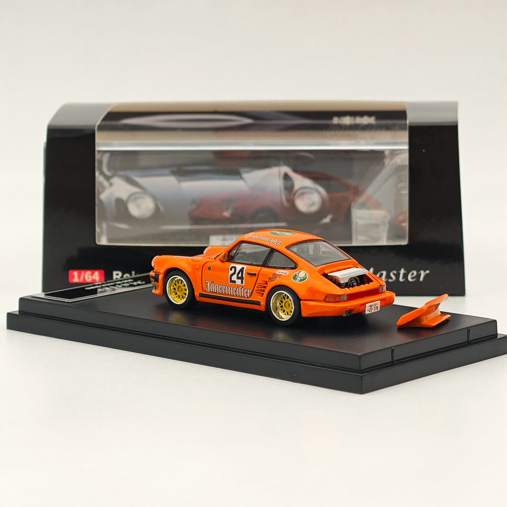 Master 1:64 Porsche 930 911 Turbo Black Bird Gulf Diecast Toys Modèles de voitures Collection Cadeaux Édition limitée 