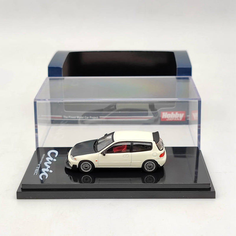 Hobby Japan 1:64 Honda Civic (EG6) JDM STYLE WHITE WITH MESH WHEEL HJ641017FW