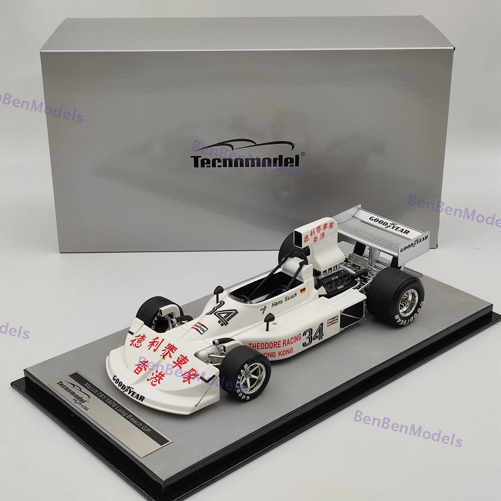 1/18 Tecnomodel March 761 #34 H.J. Stuck USA Long Beach GP 1976 TM18-222B