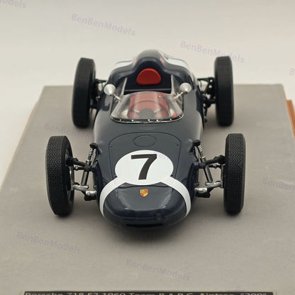 1/18 Tecnomodel Porsche 718 F2 1960 Winner Team Rob Walker XV B.A.R.C #7 Aintree