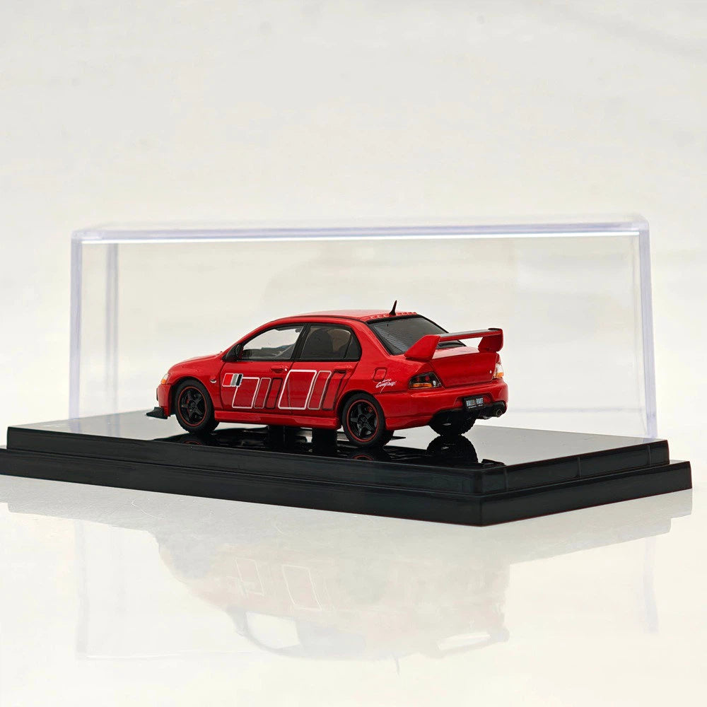 1:64 Hobby Japan Lancer GSR Evolution IX RALLIART Red Solid HJ646054R alloy car model