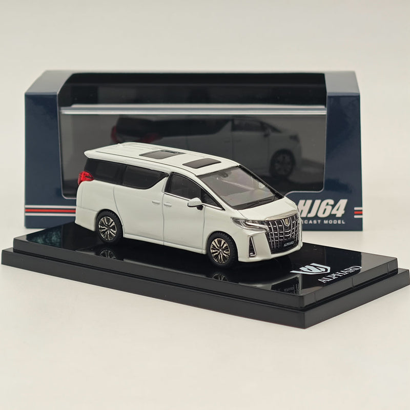 1/64 Hobby Japan Toyota ALPHARD(H30W)with Sunroof White Pearl Crystal Shine