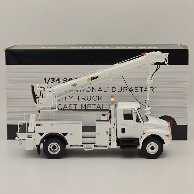 FIRST 1/34 lnternational DuraStar with Utility Digger Derick Body White 10-4053