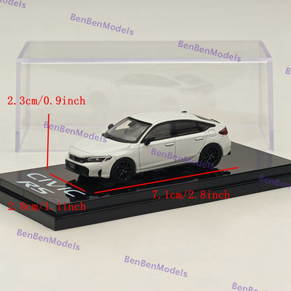 1/64 Hobby Japan CIVIC RS Platinum White Pearl Diecast Model Car HJ642046AW