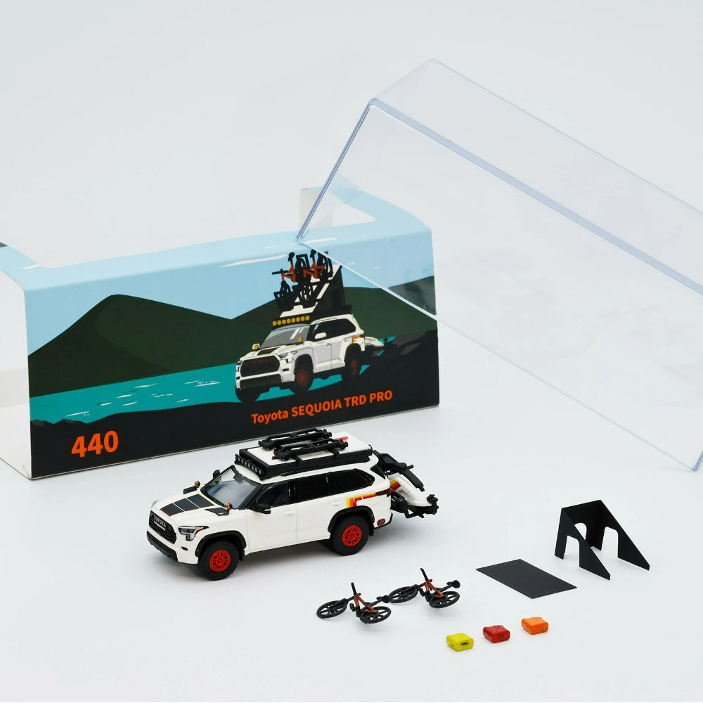 GCD 1:64 Sequoia TRD PRO LHD with Jet Ski & Accessories Diecast Model Car Limited Edition