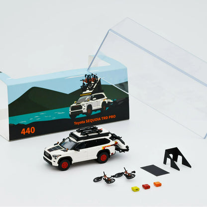 GCD 1:64 Sequoia TRD PRO LHD with Jet Ski & Accessories Diecast Model Car Limited Edition