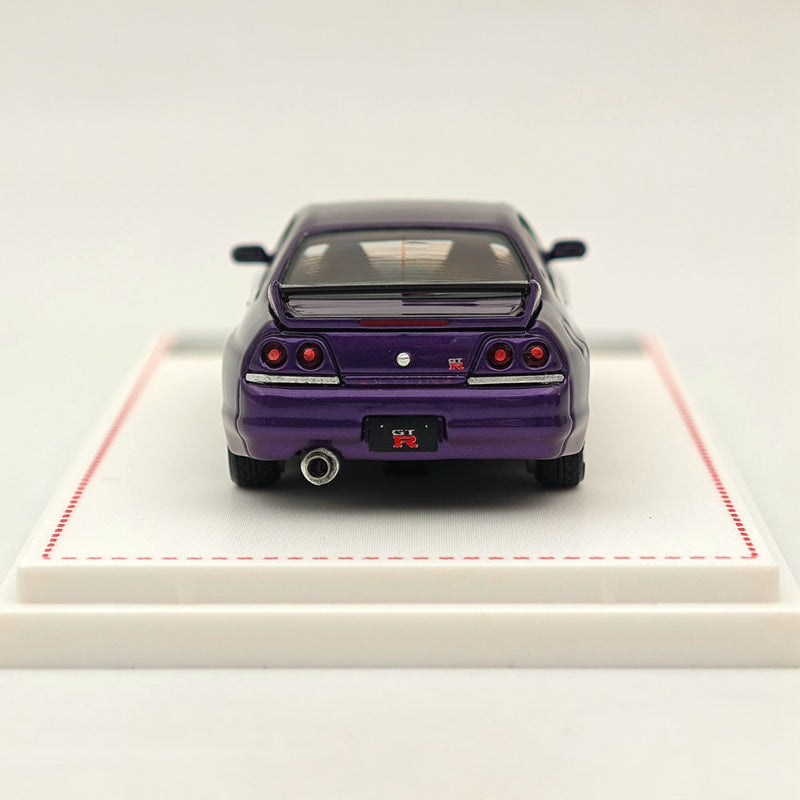 1/64 FH Skyline GTR R33 BCNR33 Racing Sport Purple Diecast Models Car Collection