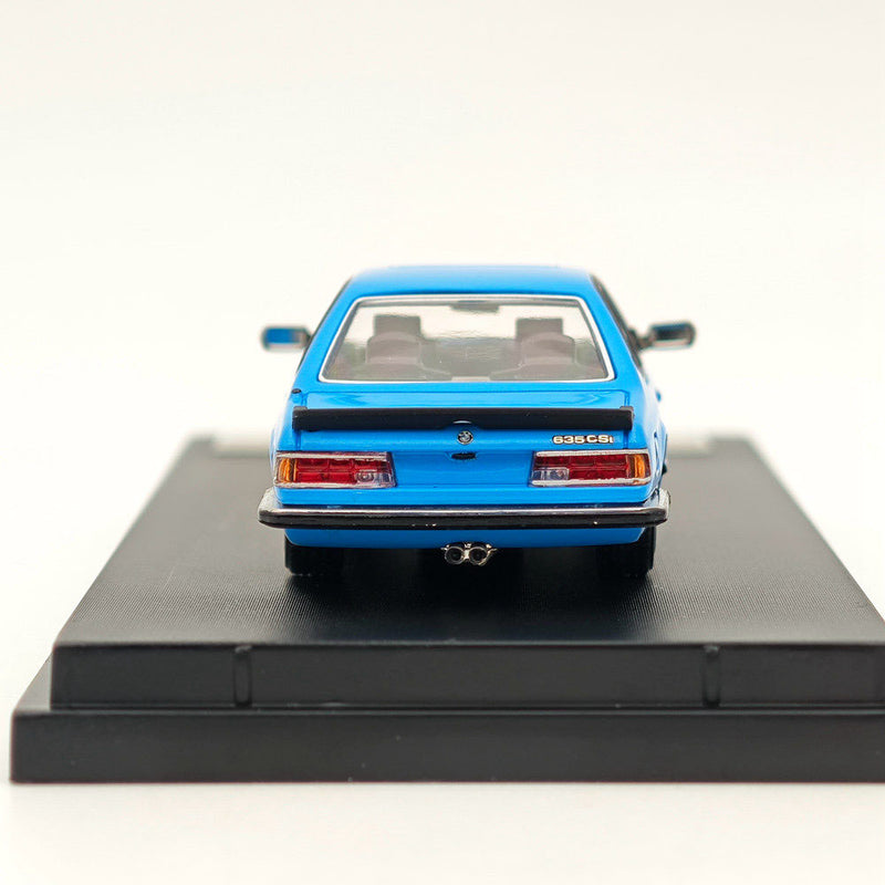 STREET WARRIOR 1/64 BMW E24 6 Series 635 CSI Blue Diecast Models Car Toy Limited 999 Collection