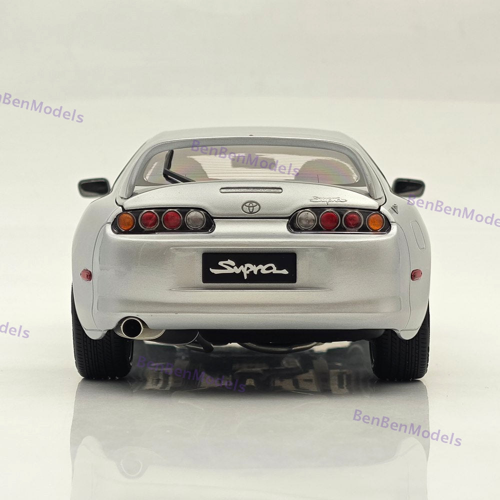 Toyota Supra A80 LHD Silver Coupe Full-open type Diecast Model Car 1/18 WHELART