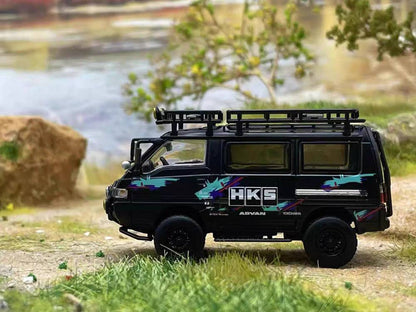 Autobots Models 1:64 for Delica 4X4 Star Wagon Van Diecast Toys Car Miniature Vehicle Hobby Collectible Gifts