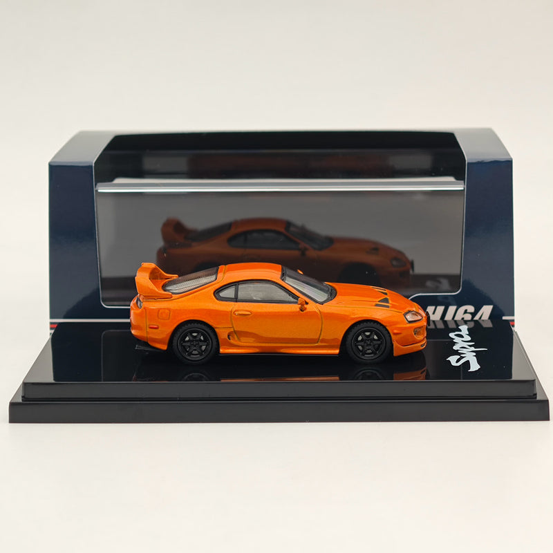 Hobby Japan 1/64 Toyota SUPRA (JZA80) JDM CUSTOMIZED VERSION ORANGE METALLIC HJ644042P Diecast Models Car Collection