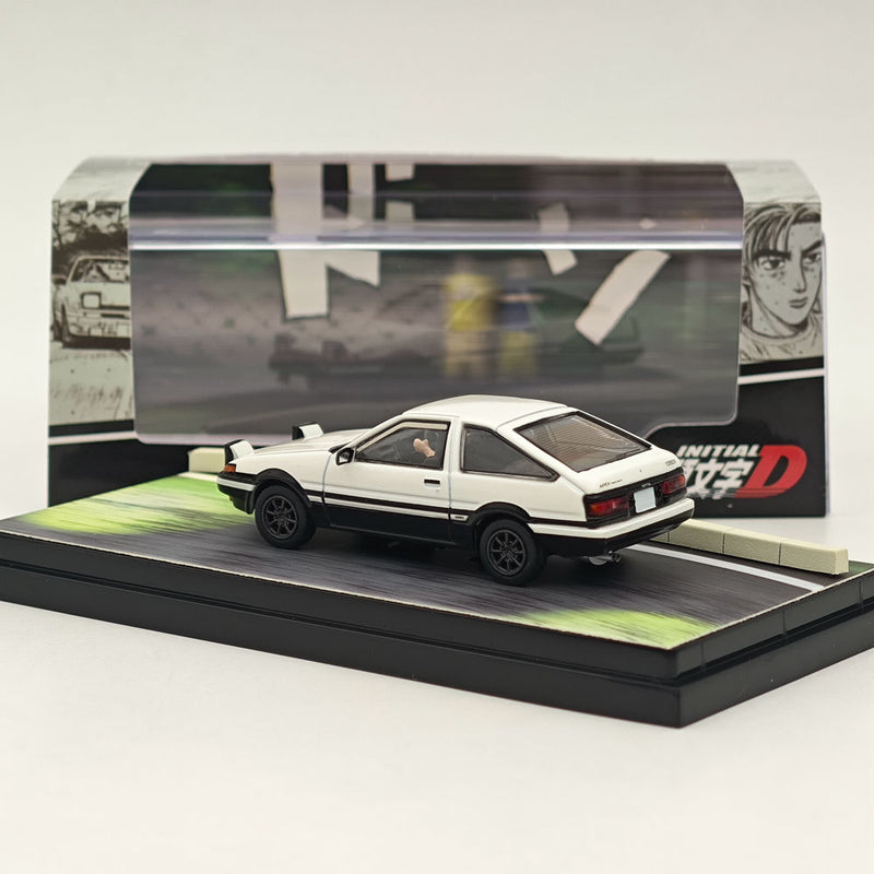 Hobby Japan 1/64 Toyota SPRINTER TRUENO GT APEX AE86 White INITIAL D HJ643008DB Diecast Model Car Limited Collection