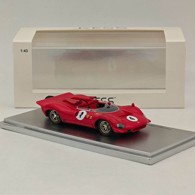 Kess-Model 1/43 Ferrari 350 CAN-AM sn0858-Longford 1968-C. Amon Resin Model Red