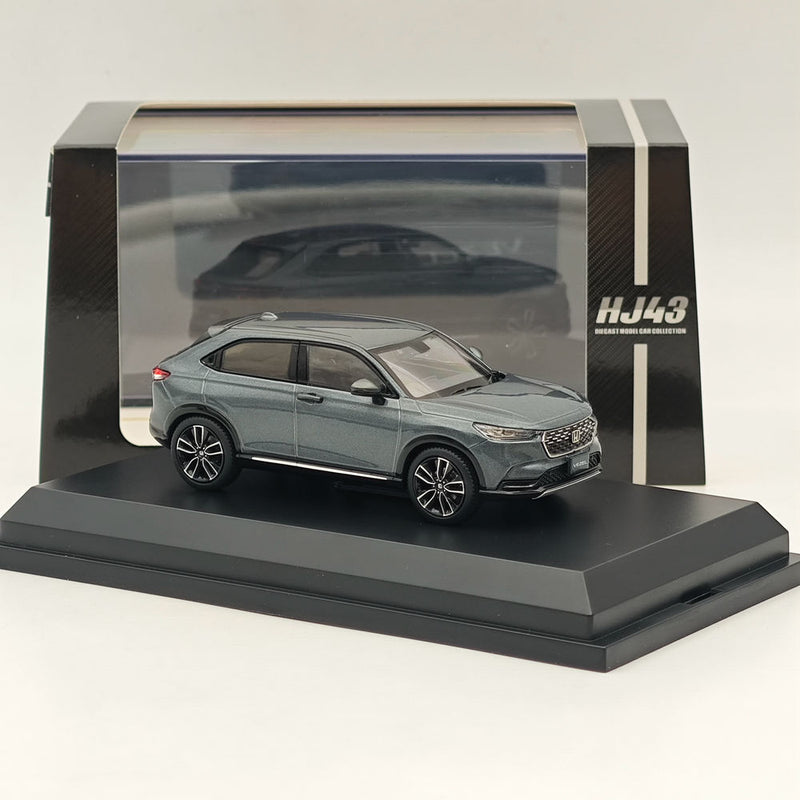 Hobby Japan 1/43 Honda VEZEL Meteoroid Gray (M) HJ433002GM Diecast Model Car