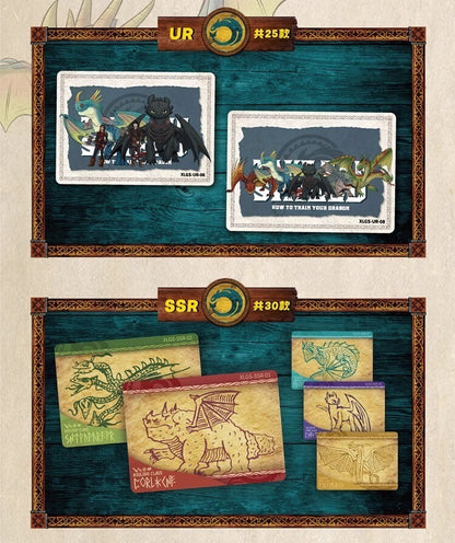 KB How To Train Your Dragon Cards Anime Movie Collection Trading Cards Toothless