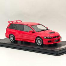 ENGUP 1:18 MITSUBISHI LANCER EVOLUTION IX WAGON MR Modèle de voiture en résine Collection limitée Cadeau automatique Rouge 