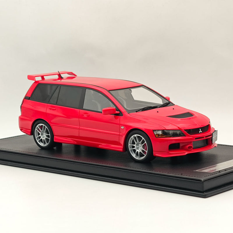 ENGUP 1:18 MITSUBISHI LANCER EVOLUTION IX WAGON MR Resin Model Car Limited Collection Auto Gift Red