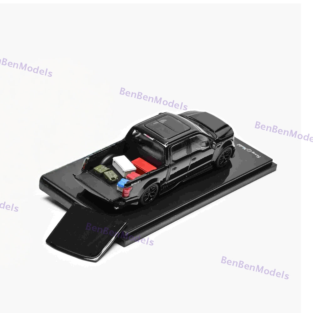 Funny 1:64 Ford F150 Shelby Super Snake Black Pickup Sport Truck Model Diecast Collect Car Pre-sale