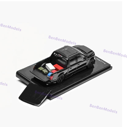 Funny 1:64 Ford F150 Shelby Super Snake Black Pickup Sport Truck Model Diecast Collect Car Pre-sale