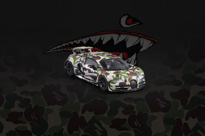 Mortal 1:64 Bugatti Veyron Super Sport Diecast Toys Modèles de voitures 2024 Foshan Exhibition Edition Collection de voitures de police de Dubaï Cadeaux 